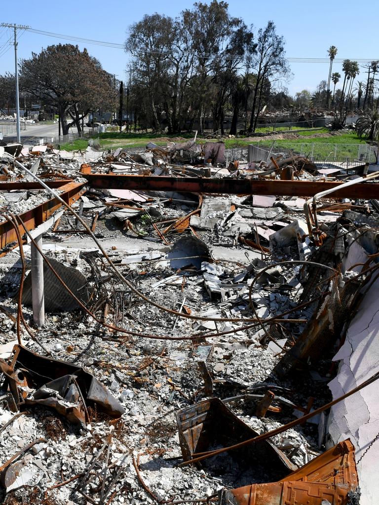 Ben Rigby’s rental apartment in Pacific Palisades after the Palisades wildfire. Photo: Jeff Rayner/Coleman-Rayner