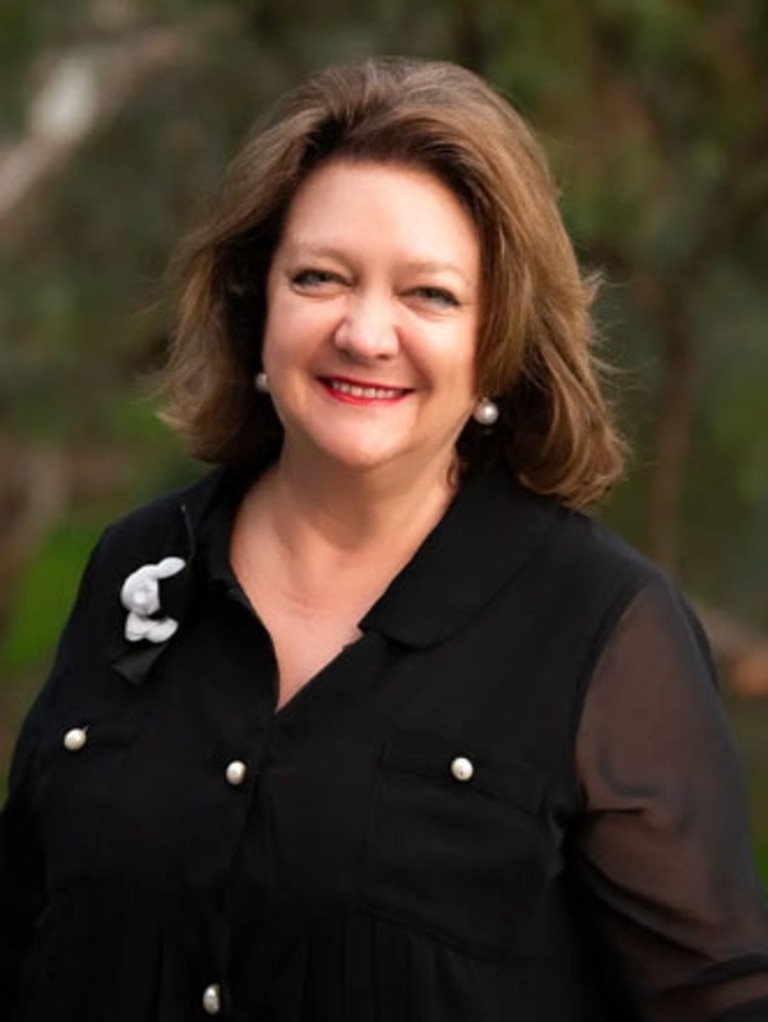 Mining billionaire Gina Rinehart.