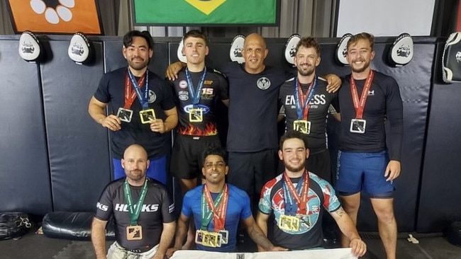 Darwin wrestler Chance Willis (back-row, second from left) has booked his ticket to the 2024 Oceania championships in Guam. Picture: Contributed.