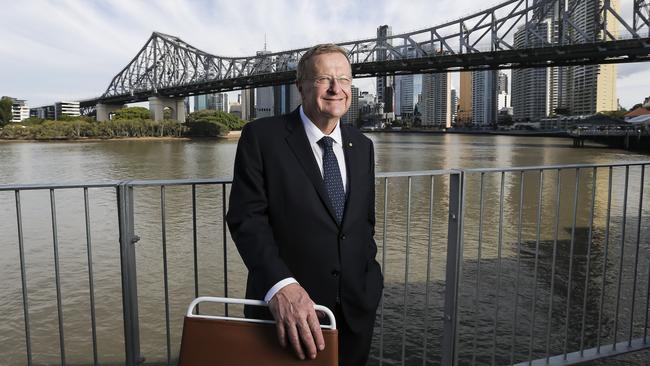 AOC president John Coates said the southeast Queensland bid was a “clear and exciting” opportunity for Australia. Picture: Mark Cranitch