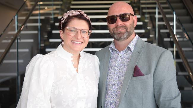 Jodie Penhall and Nathan Fairall ready for a big day at Darwin Turf Club. Picture: (A)manda Parkinson