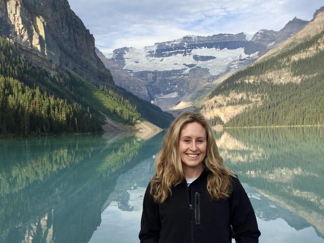 Angela Mollard in Lake Louise in 2015.