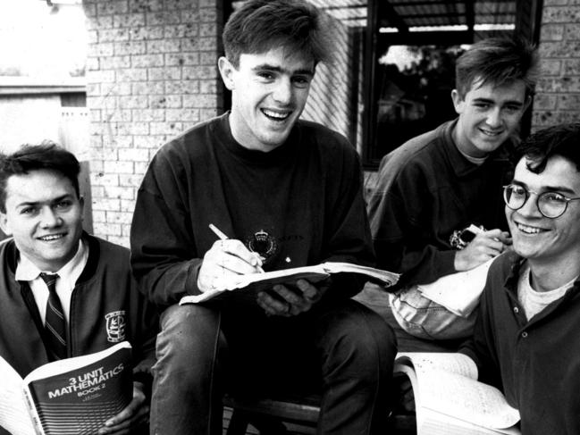 Brad Fittler at McCarthy Catholic High School before his first grade debut in 1989. Pic David Hickson. NSW / Education Rugby League