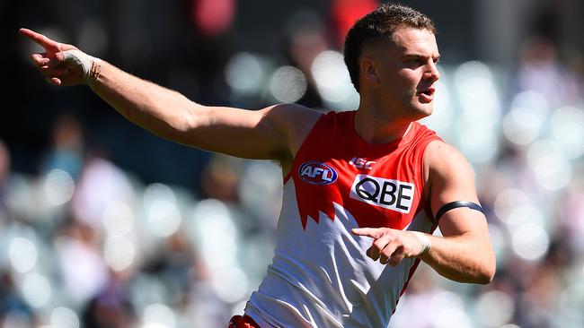 Gun forward Tom Papley provided spark in a losing effort for the Swans. Picture: Getty Images