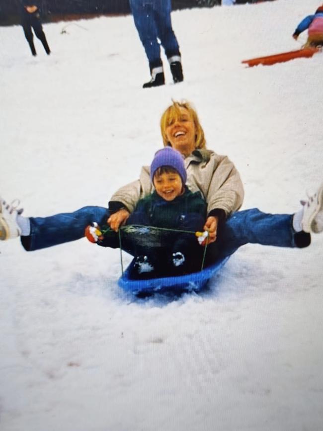 Maud and her eldest son Luke. Picture: Supplied