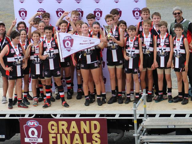 North Mackay Saints won the Under 14's grand final for AFL Mackay. Picture: Supplied