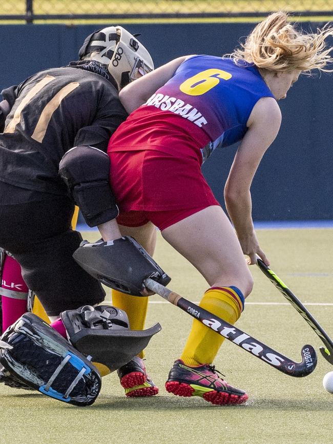 Toowoomba keeper Sarah Steinhardt, No.11. Picture: Nev Madsen.