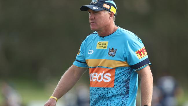 Garth Brennan is under the pump at the Gold Coast Titans. Picture: Chris Hyde/Getty Images