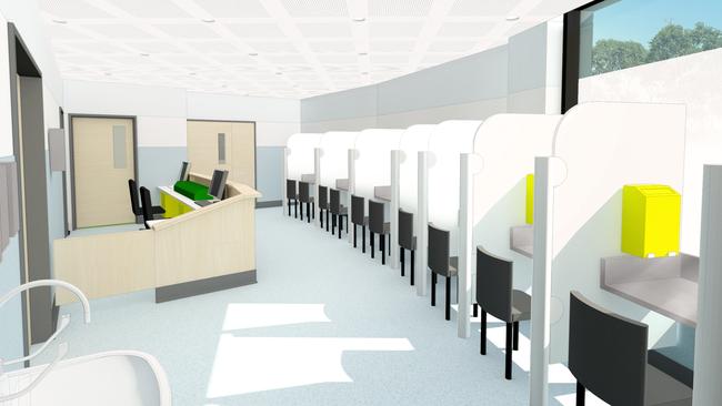 Plans for the new medical injecting room facility have been revealed. Picture: Supplied