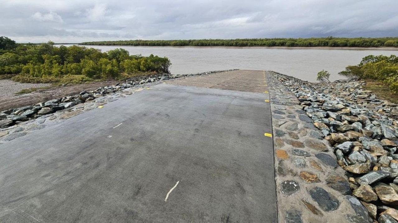 The new boat ramp at Port Alma.