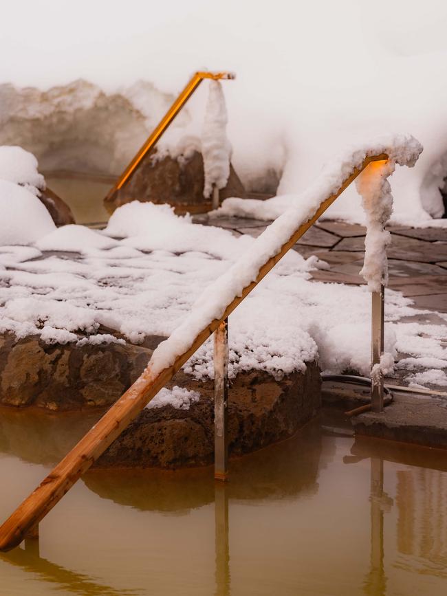 A hot spring.