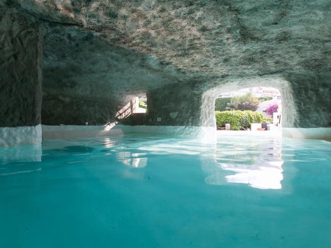 Once you’re inside you’ll find an underground pool. Picture: Silvia Marchetti