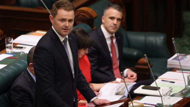 Treasurer Stephen Mullighan delivers his debut budget on June 2, 2022. NCA NewsWire / David Mariuz