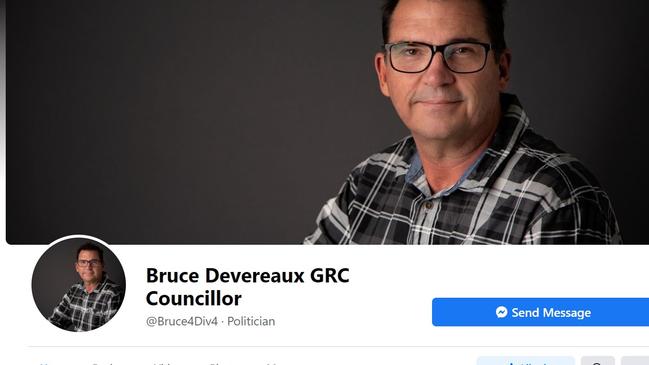 Bruce Devereaux councillor Facebook page