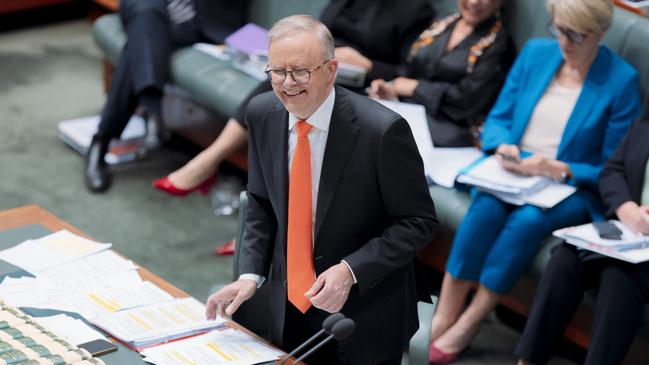 Prime Minister Anthony Albanese at Question Time. Picture: NCA NewsWire / David Beach