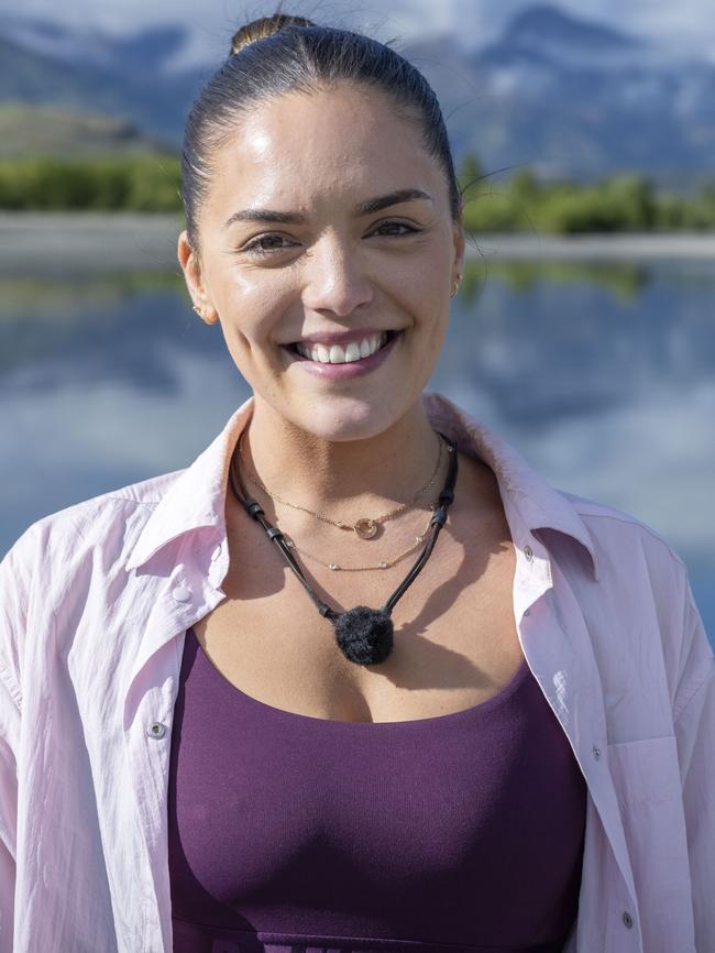 Olympia Valance climbs a private and professional mountain on The Summit. Picture: Supplied