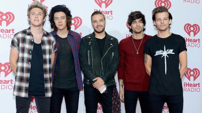 One Direction consisted of Niall Horan, Harry Styles, Liam Payne, Zayn Malik and Louis Tomlinson. Picture: Bryan Steffy/Getty Images for iHeartMedia