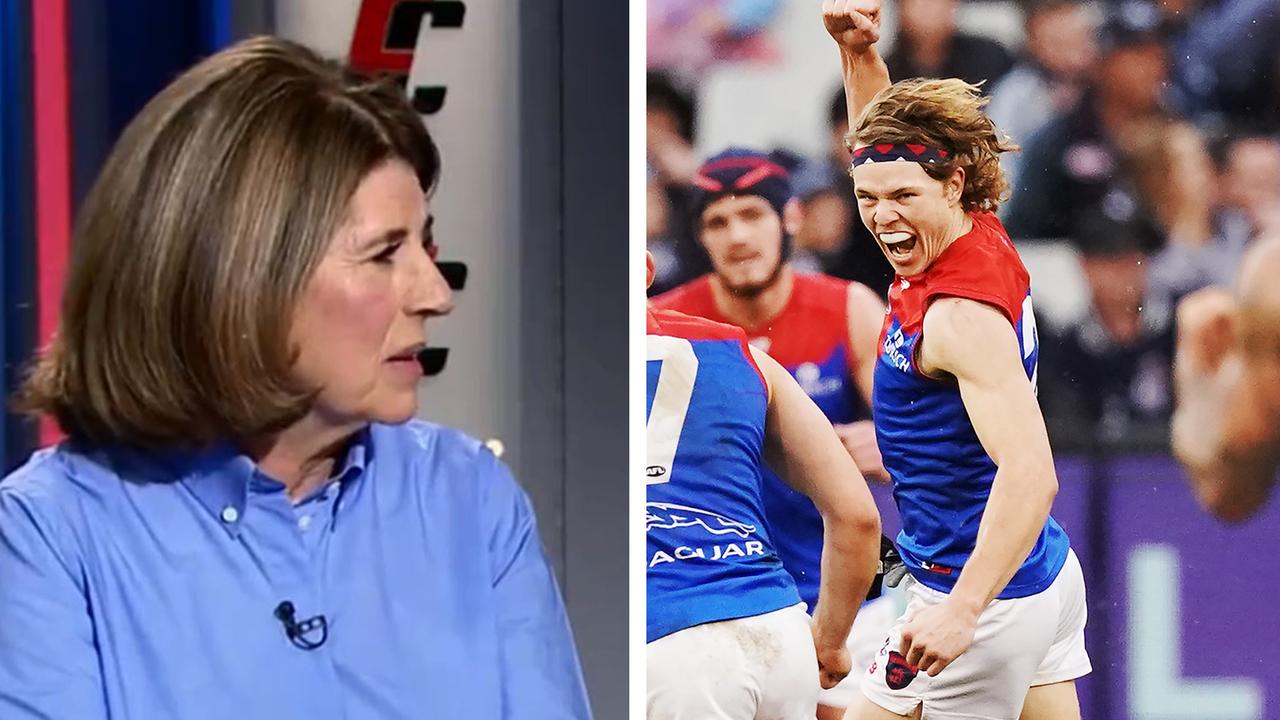 AFL journalist Caroline Wilson believes Melbourne over celebrated their win over Carlton.