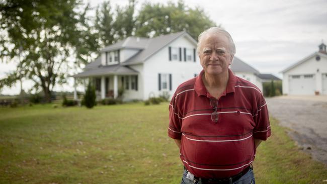 Tom Norris outside his home in Richmond, Kentucky. Picture: Arden Barnes