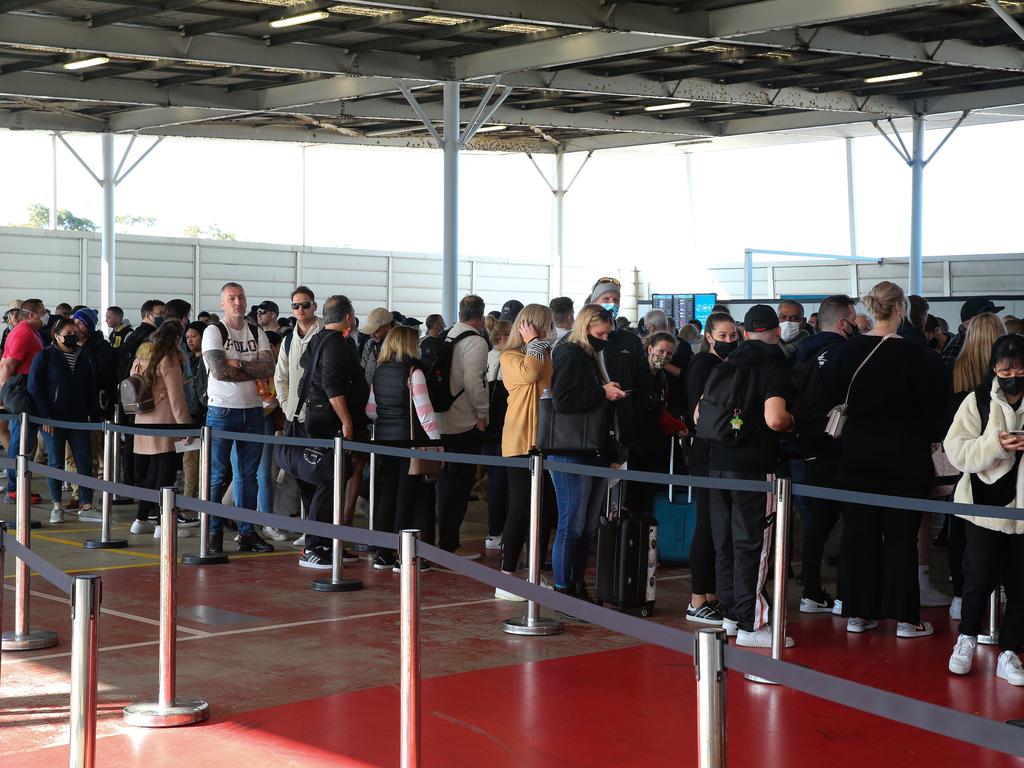 Australia’s airports have experienced chaos amid staff shortages across the aviation industry. Picture: NCA NewsWire / Gaye Gerard