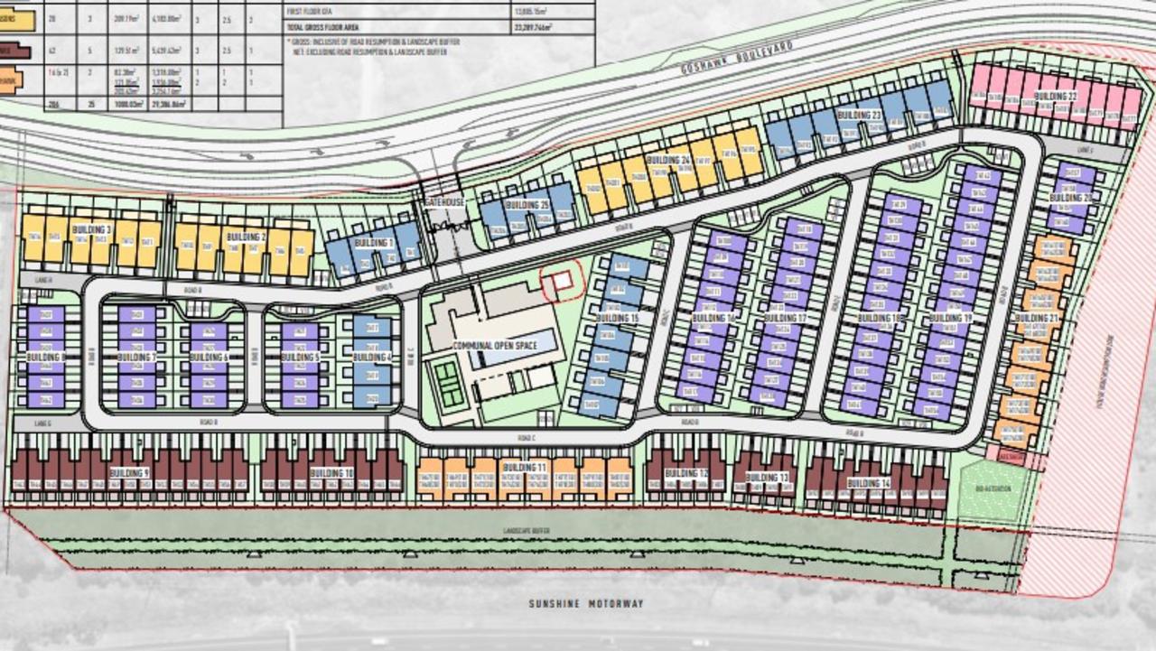 Estate layout of the proposed 