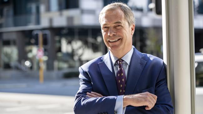 Nigel Farage is a former UKIP leader, and is in Australia for a national tour. Picture: Matthew Poon