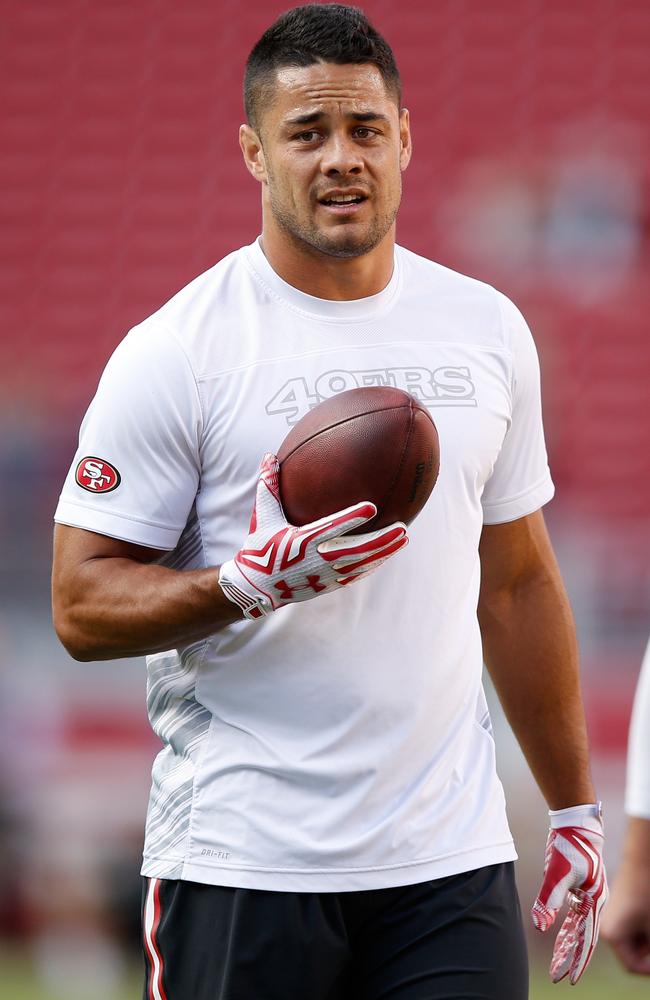 - Australian rugby league star Jarryd Hayne makes 49ers' projected  53-man roster