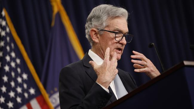 US Federal Reserve Bank Board chairman Jerome Powell. Picture: Getty Images