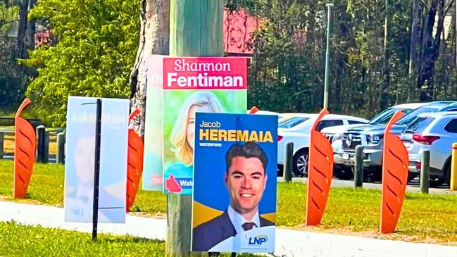 The campaign tussle was seen on the streets with election signs stirring complaints. Picture: Contributed