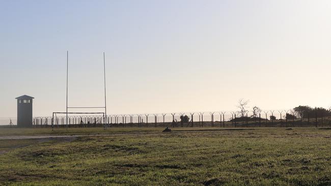 The grounds of Robben Island maximum security prison are surrounded by barbed wire fences and a vast expanse of ocean. Picture: Megan Palin