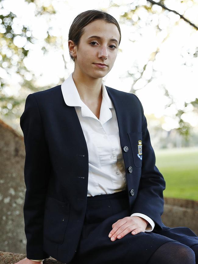 Chloe Korbel lobbied for her school to improve its consent education. Picture: Sam Ruttyn