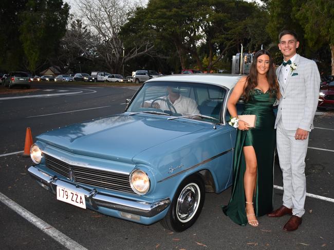 Clare Mitchell and Lucas Algate at Mirani State High School formal at Ocean International on September 8, 2023. Photo: Zoe Devenport