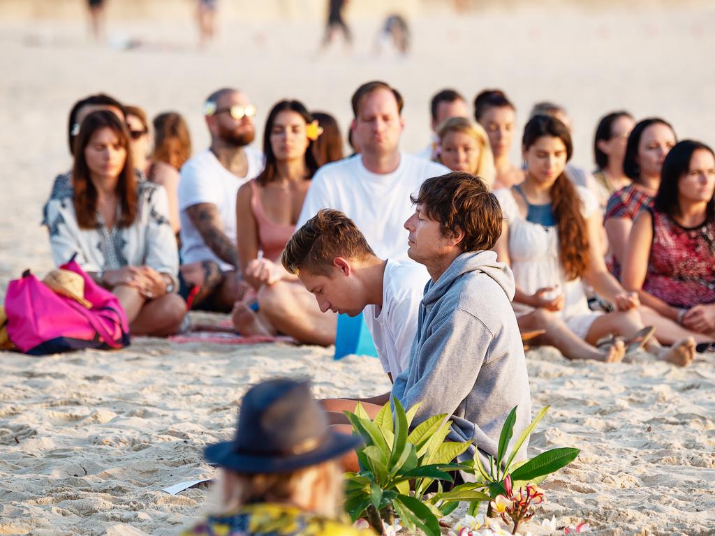 Annalise Braakensiek Memorial held at Bondi Beach around 6am Wednesday January 16 Image Picture: Monique Harmer