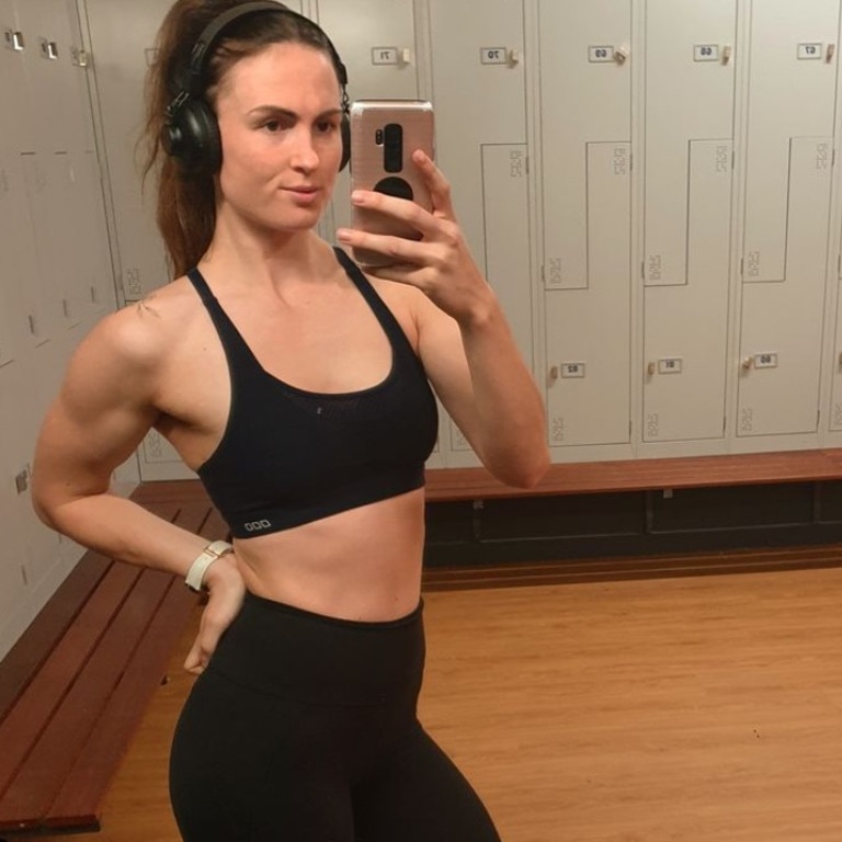 Sarah said she was proud of the changes she’s made and looks forward to competing in her first WBFF fitness and fashion competition next year. Picture: Instagram/sarahann_fitjourney