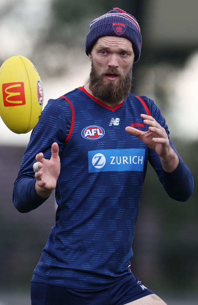 Max Gawn was the third best ruck. Picture: Michael Klein.