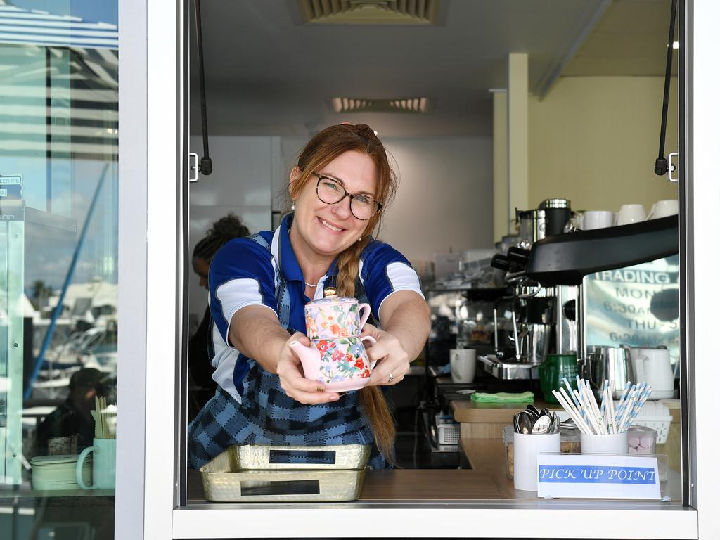 Marina Coffee manager Brydy Stanfield. Picture: Shae Beplate.