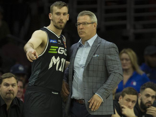 Melbourne United coach Dean Vickerman loses assistant Simon Mitchell immediately. Picture: Getty Images/AFP