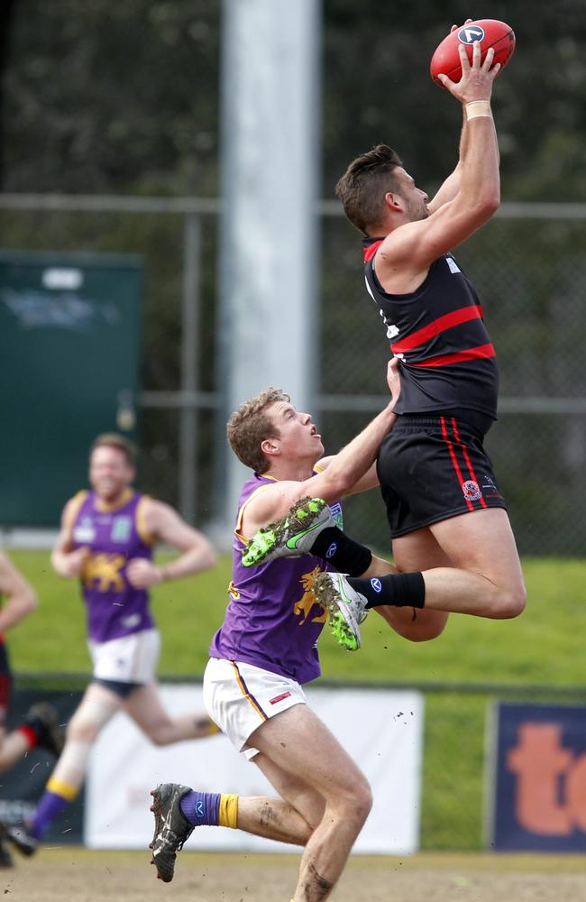 Matt Peric in action for Old Xaverians. Picture: Richard Serong