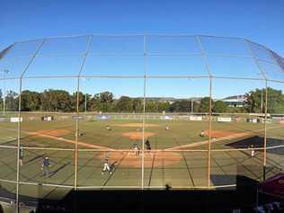 Sunny, warm weather greeted the start of the National Little League Baseball Tournament at the Albert Park complex in Lismore. Picture: Baseball Australia