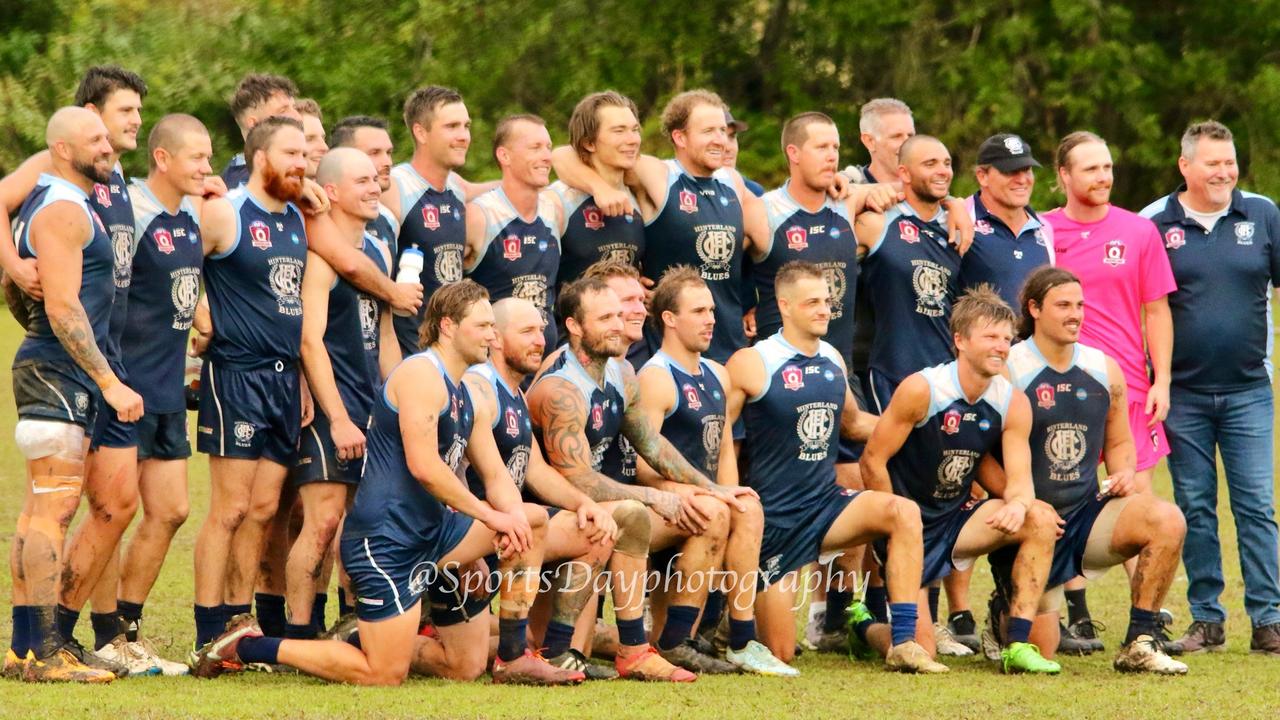 The 2022 Hinterland Blues senior men's team. Picture: SportsDayPhotography