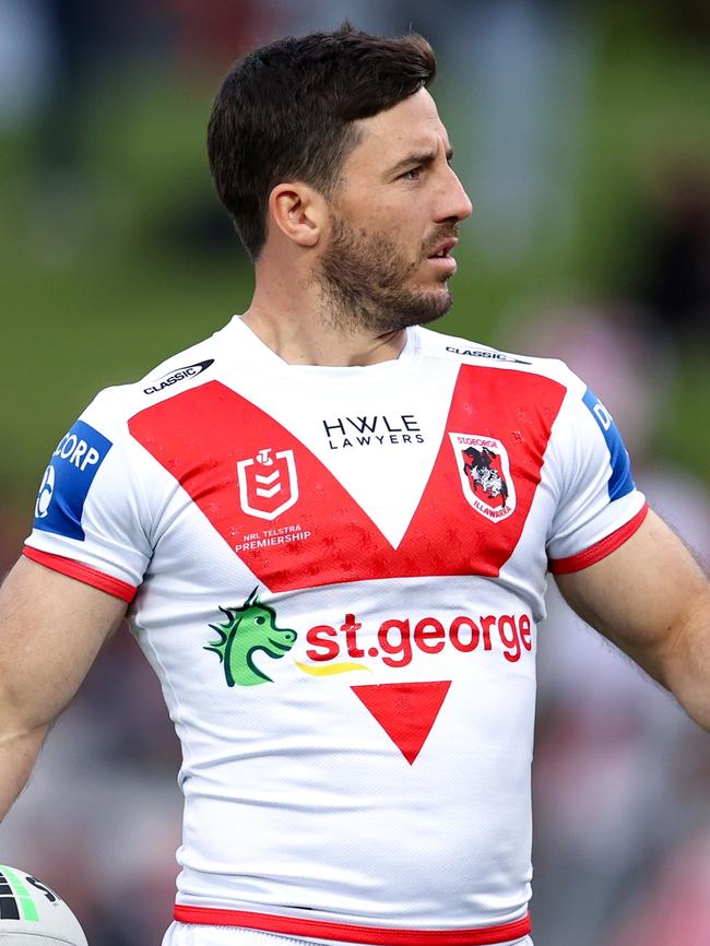 Ben Hunt made just one finals campaign in seven years with the Dragons. Picture: Brendon Thorne/Getty Images