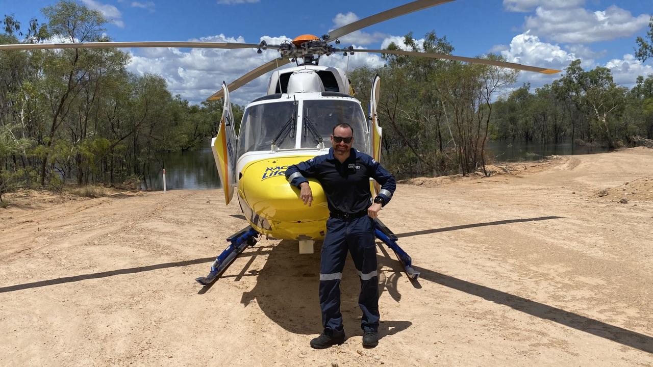 Rescue pilot Michael Adair only arrived in Australia from New Zealand on Tuesday and Saturday’s 10-hour mission was his first helicopter rescue in the country. Picture: LifeFlight