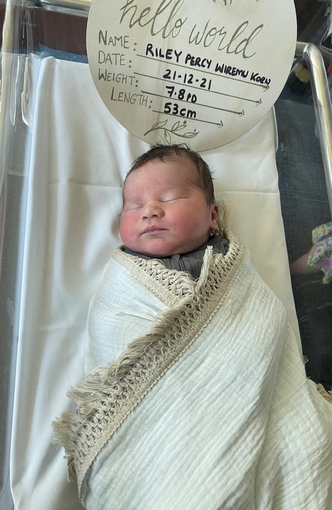 Newborn Riley Korn is the 12,000 baby born at Mater Mothers Private Mackay.