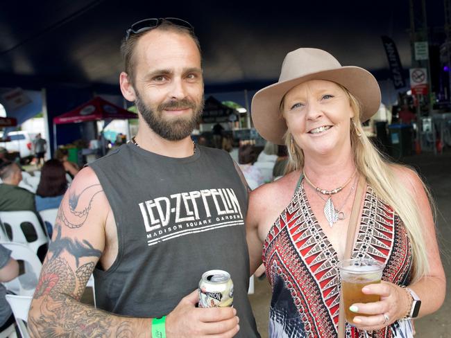Mark and Rachel Baudinette of Hervey Bay attending the Airlie Beach Festival of Music on Saturday, November 5, 2022. Picture: Katrina Lezaic