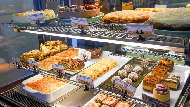 TASTY TREATS: Nourished on Capper&#39;s cake cabinet is always overflowing with freshly-baked pastries. Picture: Alex Treacy