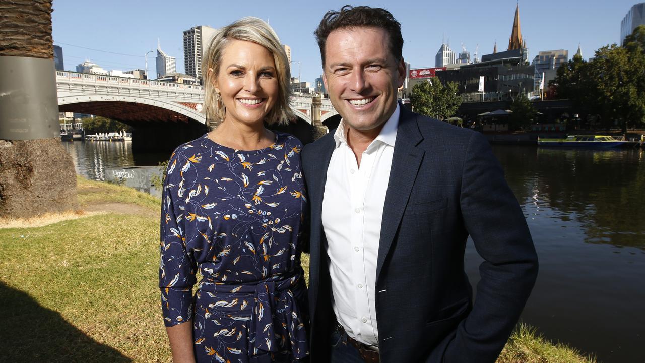 There was no love lost between Georgie Gardner and Karl Stefanovic. Picture: David Caird