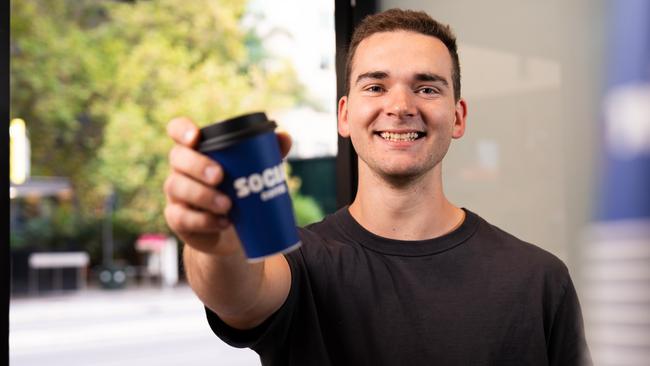 Sunday 27th April 2025. Photo: Nick Young. NickÃ¢â¬â¢s a young business owner that has been running a coffee subscription service at his three cafes for a three month trial period. The trial is up and they're planning to keep it going as it's done the business really well. Picture: Tim Joy