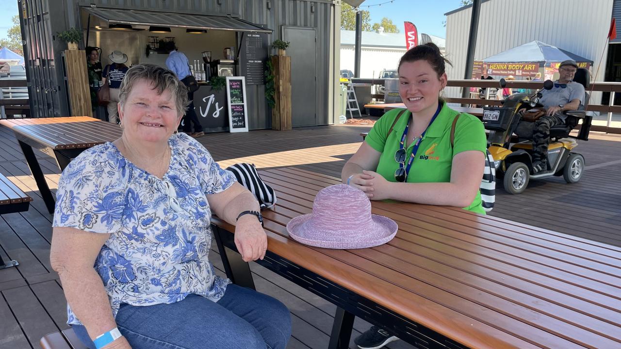 Laura and Lyn at the Dalby Show 2022 Picture: Emily Devon