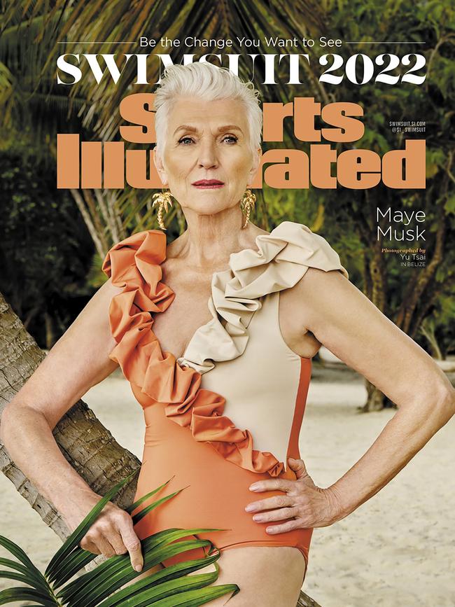 Maye Musk on the cover of Sports Illustrated.