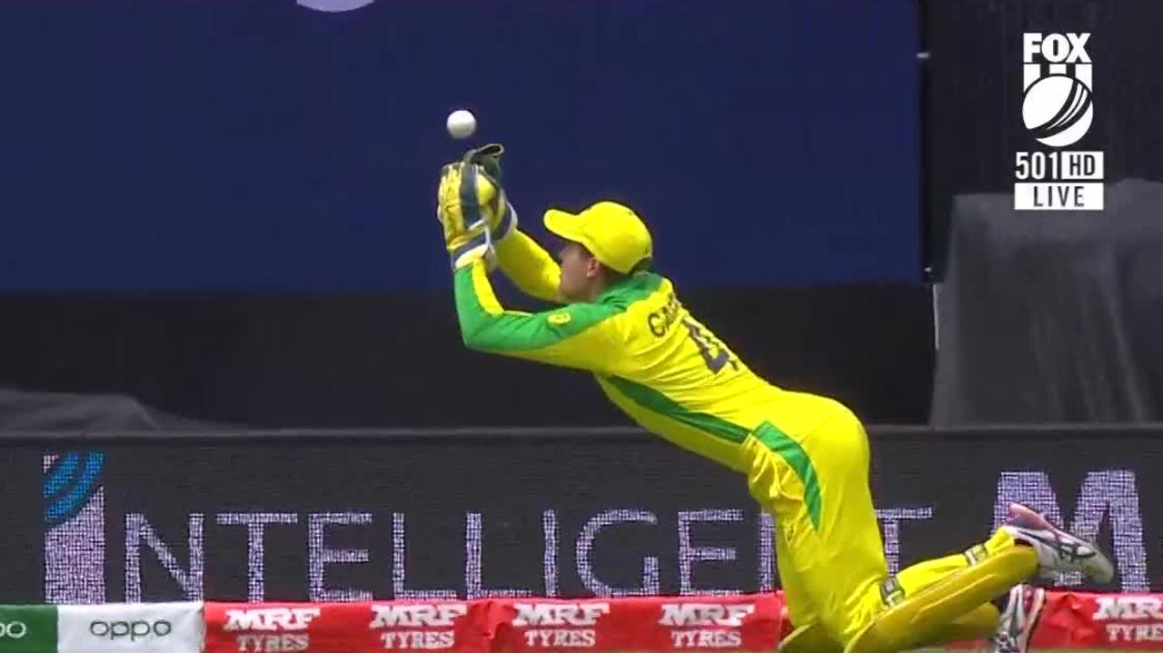 Cricket World Cup 2019, Australia vs India video highlights, Alex Carey drops Hardik Pandya